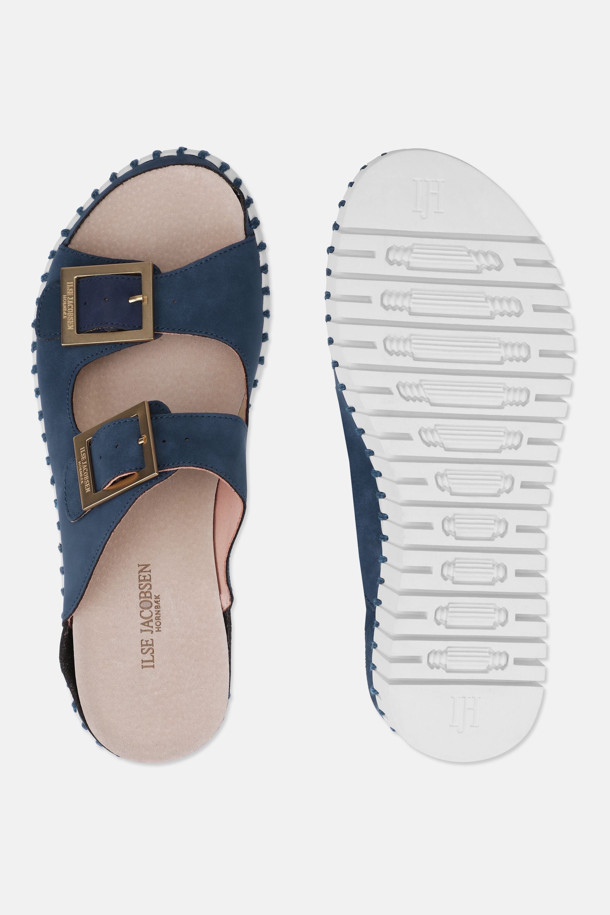 Plateau Sandaler Spænde - Blue Greyness White